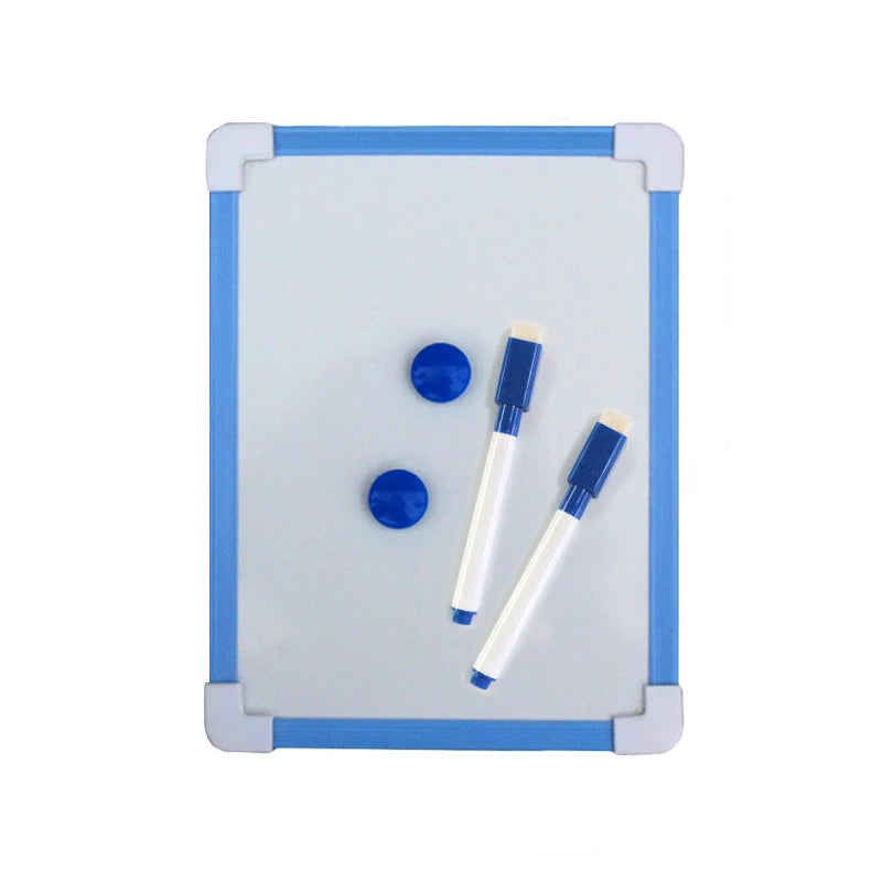 1 pc Kids Whiteboard Dry Wipe Board 5 Colors Frame Mini Drawing Magnetic White board Small Hanging Erase Boards With Pen ALPENZO