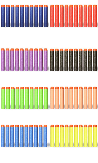 7.2cm 100pcs For Nerf Soft Bullets Darts Round Head Refill Sponge Darts Kids Children Toy Gun Bullets For NERF N-Strike Blasters ALPENZO