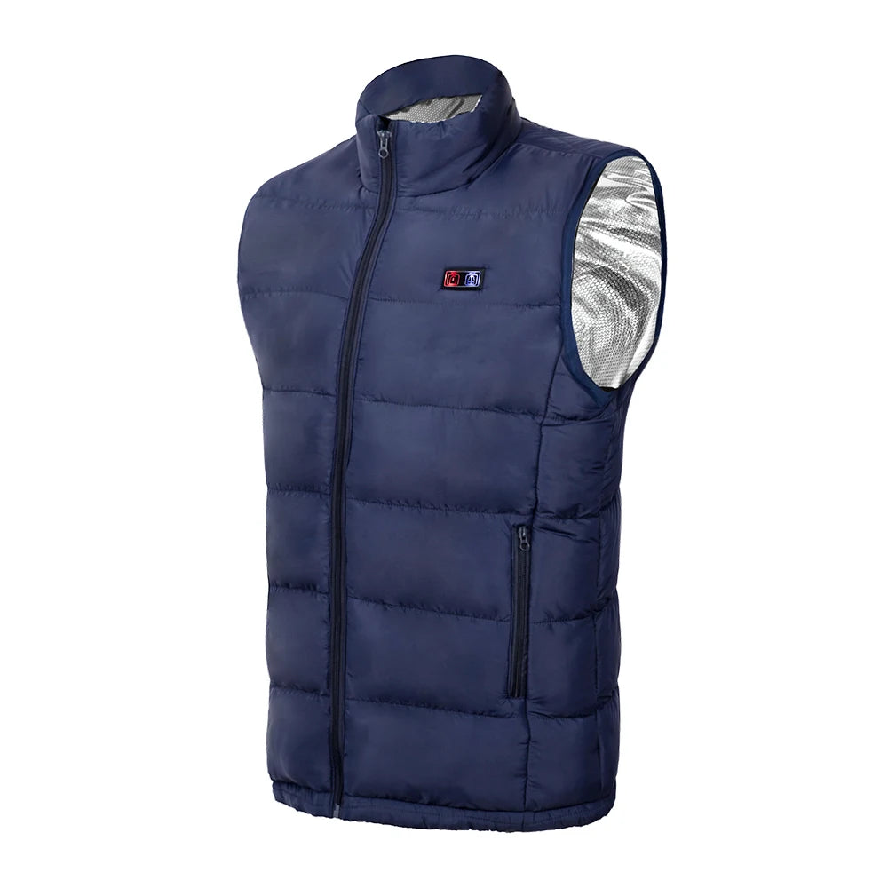 9 Heated Vest Zones Electric Heated Jackets Men Women Sportswear Heated Coat Graphene Heat Coat USB Heating Jacket For Camping ALPENZO