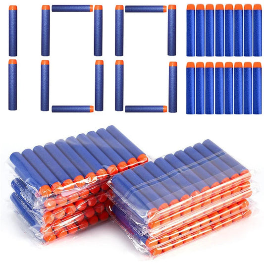 7.2cm 100pcs For Nerf Soft Bullets Darts Round Head Refill Sponge Darts Kids Children Toy Gun Bullets For NERF N-Strike Blasters ALPENZO