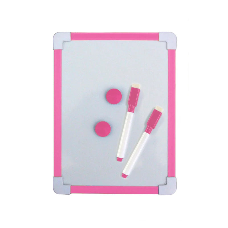 1 pc Kids Whiteboard Dry Wipe Board 5 Colors Frame Mini Drawing Magnetic White board Small Hanging Erase Boards With Pen ALPENZO