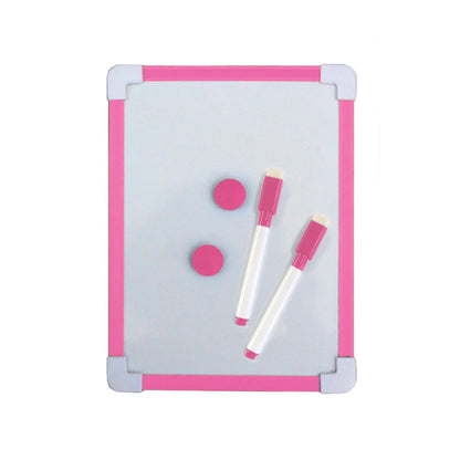 1 pc Kids Whiteboard Dry Wipe Board 5 Colors Frame Mini Drawing Magnetic White board Small Hanging Erase Boards With Pen ALPENZO