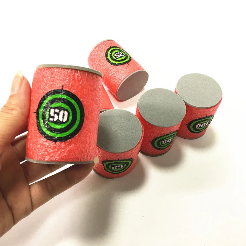 7.2cm 100pcs For Nerf Soft Bullets Darts Round Head Refill Sponge Darts Kids Children Toy Gun Bullets For NERF N-Strike Blasters ALPENZO