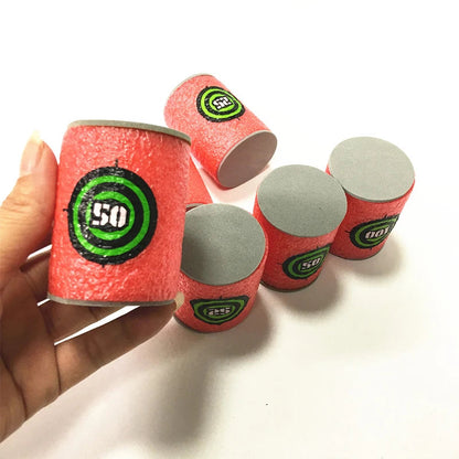7.2cm 100pcs For Nerf Soft Bullets Darts Round Head Refill Sponge Darts Kids Children Toy Gun Bullets For NERF N-Strike Blasters ALPENZO