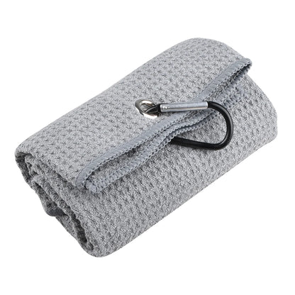 40x60cm Golf Towel With Hook 5 Colors Microfiber Fabric For Golf lovers Duty Clip Carabiner Accessories Free shipping Dorp ship