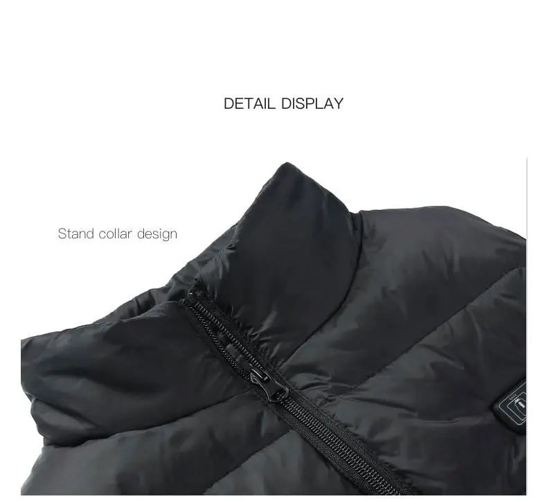 9 Heated Vest Zones Electric Heated Jackets Men Women Sportswear Heated Coat Graphene Heat Coat USB Heating Jacket For Camping ALPENZO