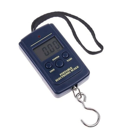 FLYSAND Mini Digital Scale 40kg X 10g for Fishing Luggage Travel Weighing Steelyard Hanging Electronic Hook Scale Fishing Tool