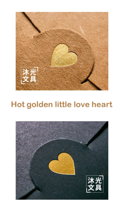 (10 Pieces/Lot) 10.5CM*7CM Small Greeting Card Name Card Envelope Hot Stamping Love Pearlescent Paper Mini Envelopes ALPENZO