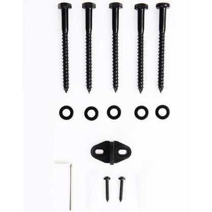 HOMCOM Kit Instalacion Montaje Puerta Corredera Madera Puertas Corredizas Riel Acero - ALPENZO