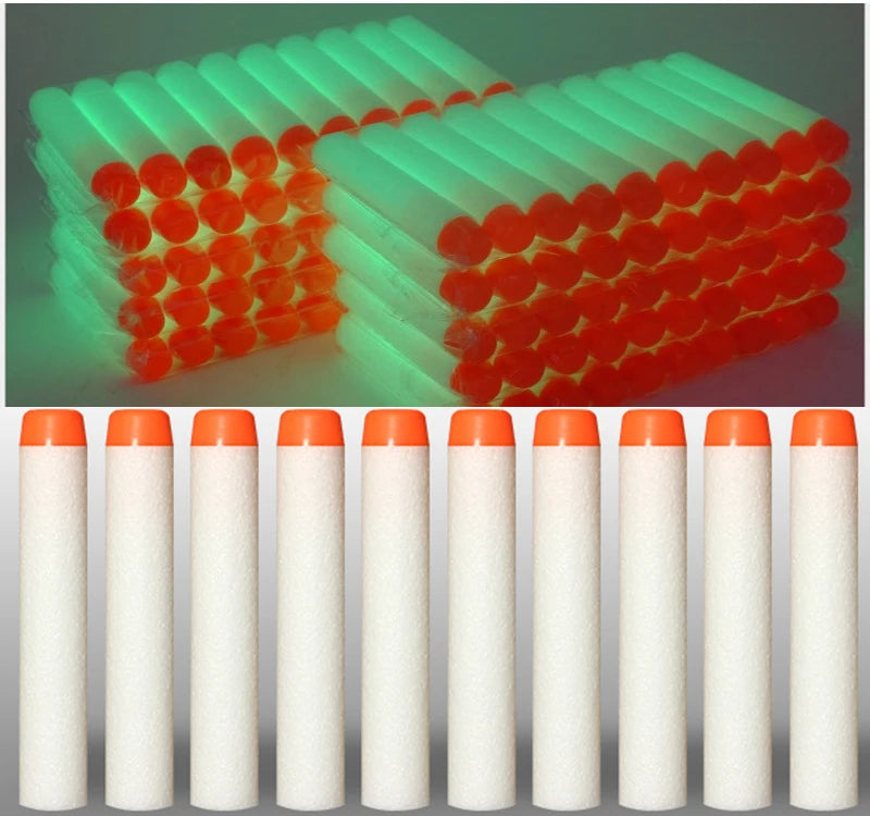 7.2cm 100pcs For Nerf Soft Bullets Darts Round Head Refill Sponge Darts Kids Children Toy Gun Bullets For NERF N-Strike Blasters ALPENZO