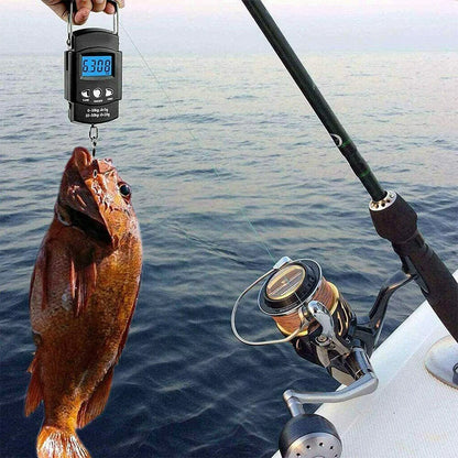 FLYSAND Mini Digital Scale 40kg X 10g for Fishing Luggage Travel Weighing Steelyard Hanging Electronic Hook Scale Fishing Tool