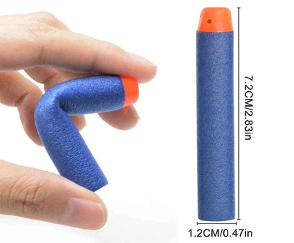 7.2cm 100pcs For Nerf Soft Bullets Darts Round Head Refill Sponge Darts Kids Children Toy Gun Bullets For NERF N-Strike Blasters ALPENZO