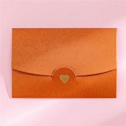 (10 Pieces/Lot) 10.5CM*7CM Small Greeting Card Name Card Envelope Hot Stamping Love Pearlescent Paper Mini Envelopes ALPENZO