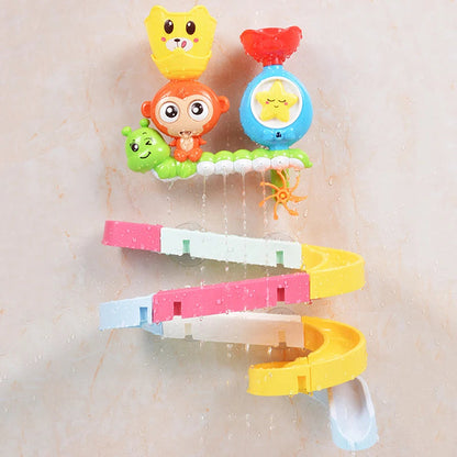 QWZ Baby Cartoon Monkey Classic Shower Bath Toy Animal Sprinkle Bathroom Swimming Bathing Shower Educational Toys For Kid Gift ALPENZO
