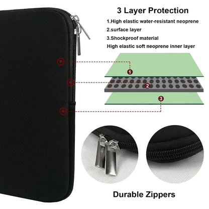 Soft Laptop Bag For Xiaomi Hp Dell Lenovo Notebook Computer For Macbook Air Pro Retina 11 12 13 14 15 15.6 Sleeve Case Cover - ALPENZO