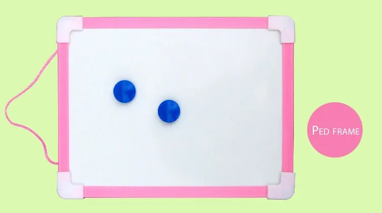 1 pc Kids Whiteboard Dry Wipe Board 5 Colors Frame Mini Drawing Magnetic White board Small Hanging Erase Boards With Pen ALPENZO