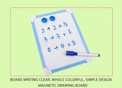1 pc Kids Whiteboard Dry Wipe Board 5 Colors Frame Mini Drawing Magnetic White board Small Hanging Erase Boards With Pen ALPENZO