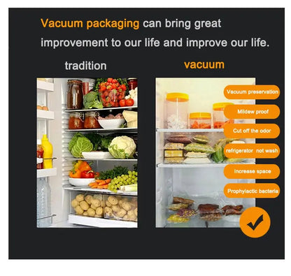 saengQ vacuum bags for food Vacuum Sealer Food Fresh Long Keeping 12+15+20+25+30cm*500cm Rolls/Lot bags for vacuum packer - ALPENZO