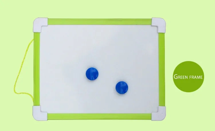 1 pc Kids Whiteboard Dry Wipe Board 5 Colors Frame Mini Drawing Magnetic White board Small Hanging Erase Boards With Pen ALPENZO