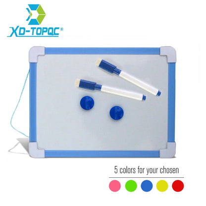 1 pc Kids Whiteboard Dry Wipe Board 5 Colors Frame Mini Drawing Magnetic White board Small Hanging Erase Boards With Pen ALPENZO