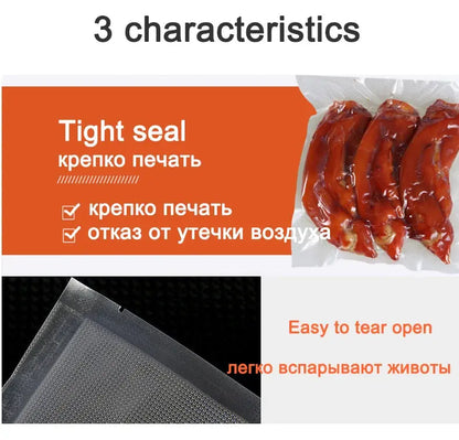saengQ vacuum bags for food Vacuum Sealer Food Fresh Long Keeping 12+15+20+25+30cm*500cm Rolls/Lot bags for vacuum packer - ALPENZO
