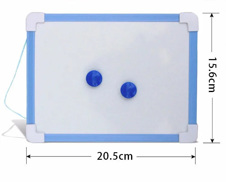 1 pc Kids Whiteboard Dry Wipe Board 5 Colors Frame Mini Drawing Magnetic White board Small Hanging Erase Boards With Pen ALPENZO