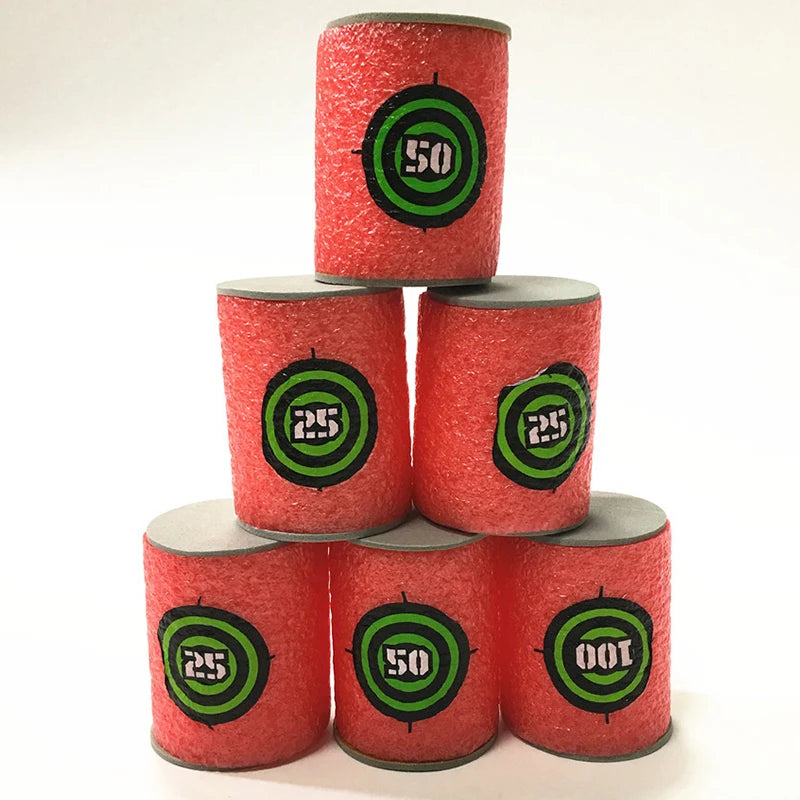 7.2cm 100pcs For Nerf Soft Bullets Darts Round Head Refill Sponge Darts Kids Children Toy Gun Bullets For NERF N-Strike Blasters ALPENZO