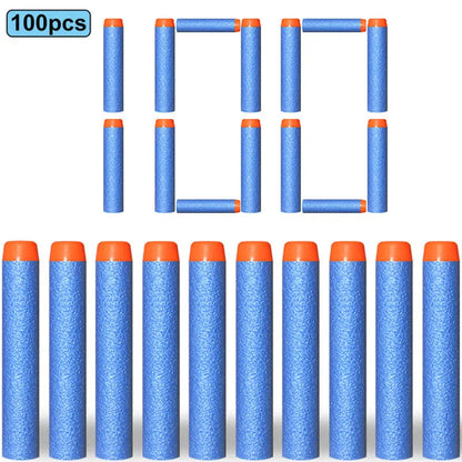 7.2cm 100pcs For Nerf Soft Bullets Darts Round Head Refill Sponge Darts Kids Children Toy Gun Bullets For NERF N-Strike Blasters ALPENZO