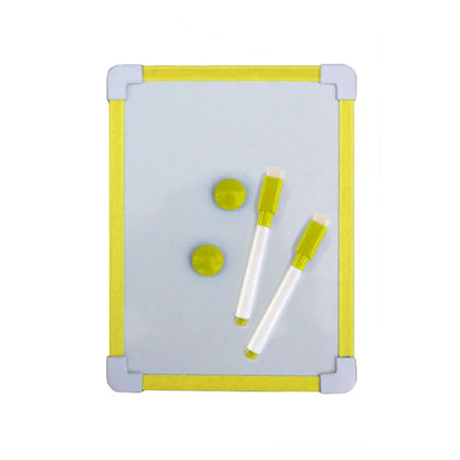 1 pc Kids Whiteboard Dry Wipe Board 5 Colors Frame Mini Drawing Magnetic White board Small Hanging Erase Boards With Pen ALPENZO