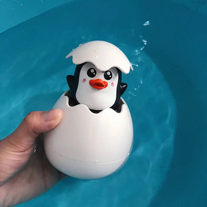 Baby Bathing Toy Kids Cute Duck Penguin Egg Water Spray Sprinkler Bathroom Sprinkling Shower Swimming Water Toys For Kids Gift ALPENZO