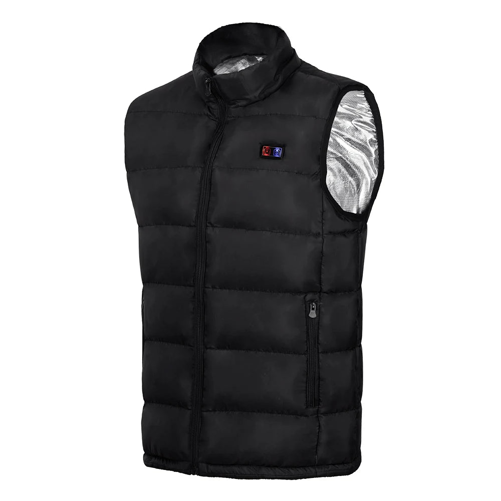 9 Heated Vest Zones Electric Heated Jackets Men Women Sportswear Heated Coat Graphene Heat Coat USB Heating Jacket For Camping ALPENZO