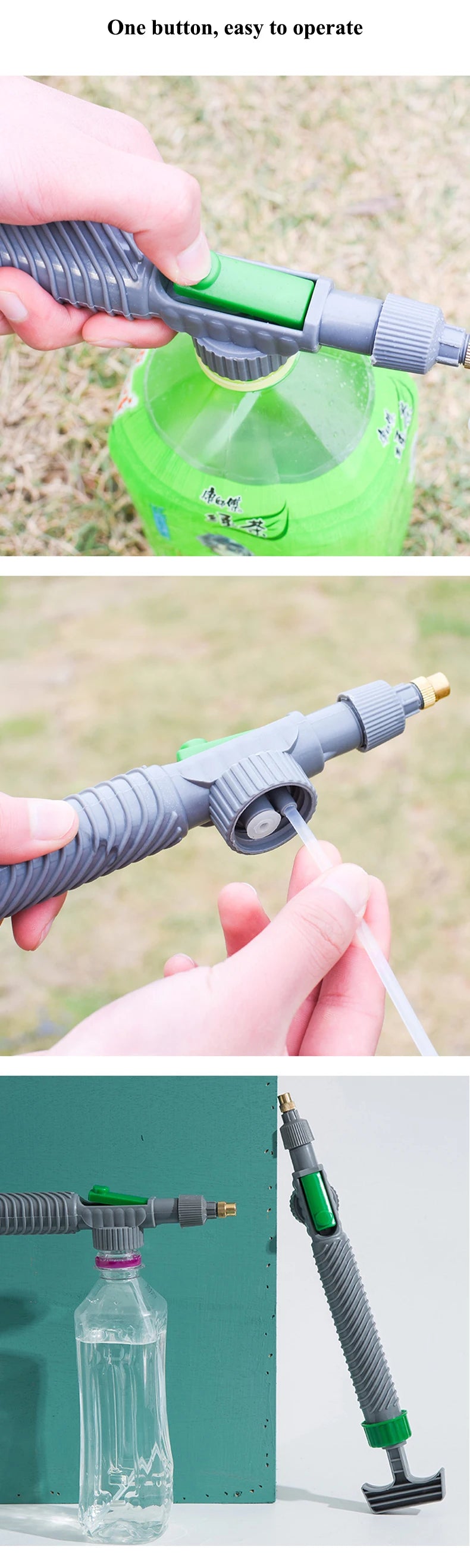 High Pressure Air Pump Manual Sprayer Adjustable Drink Bottle Spray Head Nozzle Garden Watering Tool Sprayer Agriculture Tools - ALPENZO