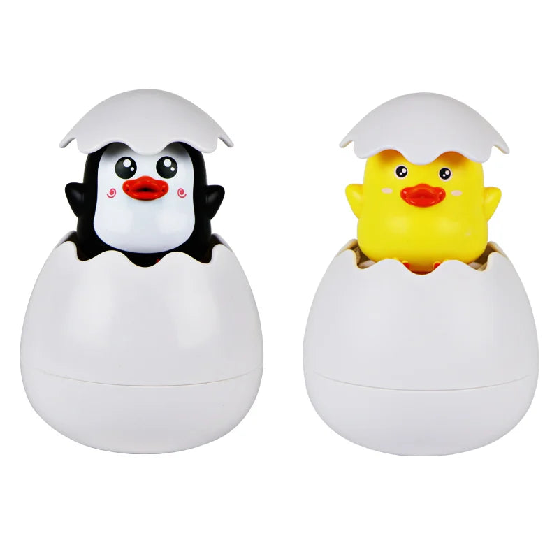 Baby Bathing Toy Kids Cute Duck Penguin Egg Water Spray Sprinkler Bathroom Sprinkling Shower Swimming Water Toys For Kids Gift ALPENZO