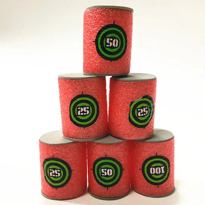 7.2cm 100pcs For Nerf Soft Bullets Darts Round Head Refill Sponge Darts Kids Children Toy Gun Bullets For NERF N-Strike Blasters ALPENZO