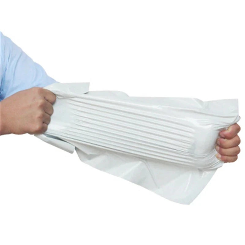INPLUSTOP Ploy Shipping Bags Opaque PE Plastic Express Envelope Storage White Color Mailing Bags Self Adhesive Seal Courier Bag ALPENZO