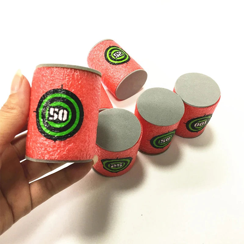 7.2cm 100pcs For Nerf Soft Bullets Darts Round Head Refill Sponge Darts Kids Children Toy Gun Bullets For NERF N-Strike Blasters ALPENZO