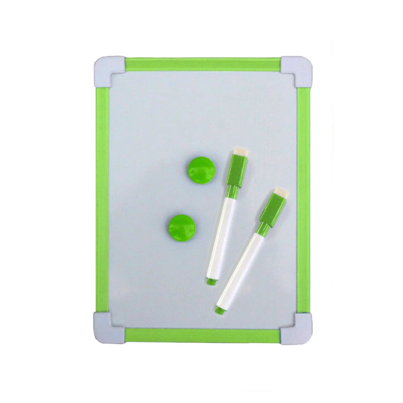 1 pc Kids Whiteboard Dry Wipe Board 5 Colors Frame Mini Drawing Magnetic White board Small Hanging Erase Boards With Pen ALPENZO
