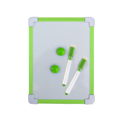 1 pc Kids Whiteboard Dry Wipe Board 5 Colors Frame Mini Drawing Magnetic White board Small Hanging Erase Boards With Pen ALPENZO