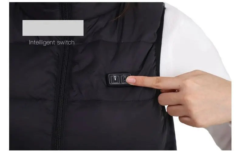 9 Heated Vest Zones Electric Heated Jackets Men Women Sportswear Heated Coat Graphene Heat Coat USB Heating Jacket For Camping ALPENZO