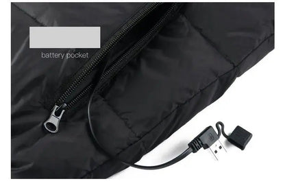 9 Heated Vest Zones Electric Heated Jackets Men Women Sportswear Heated Coat Graphene Heat Coat USB Heating Jacket For Camping ALPENZO