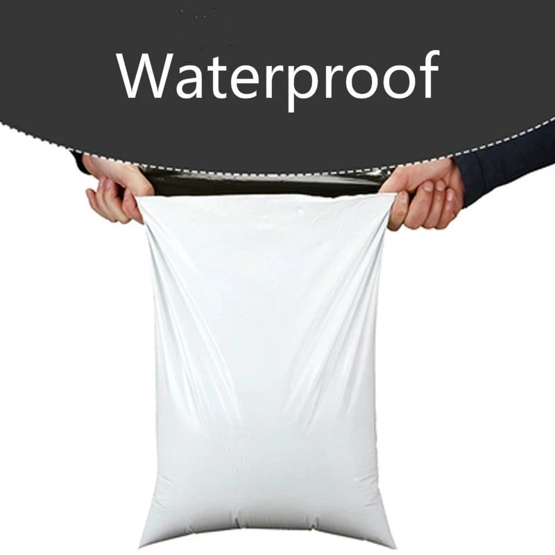INPLUSTOP Ploy Shipping Bags Opaque PE Plastic Express Envelope Storage White Color Mailing Bags Self Adhesive Seal Courier Bag ALPENZO