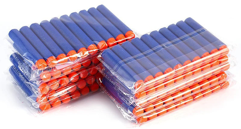 7.2cm 100pcs For Nerf Soft Bullets Darts Round Head Refill Sponge Darts Kids Children Toy Gun Bullets For NERF N-Strike Blasters ALPENZO