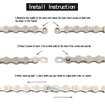 5 Pair Bicycle Chain Link Connector Joints Magic Buttons Cycling Speed Quick Master Links For Mountain Bike 6/7/8/9/10/11/12 S