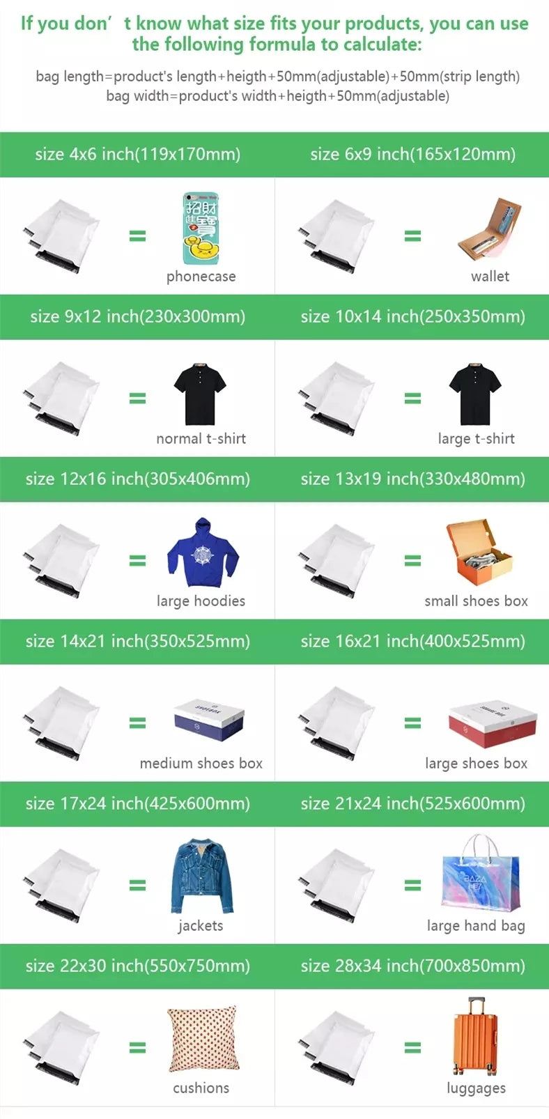 INPLUSTOP Ploy Shipping Bags Opaque PE Plastic Express Envelope Storage White Color Mailing Bags Self Adhesive Seal Courier Bag ALPENZO