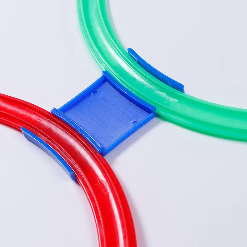 Outdoor Kids Funny Physical Training Sport Toys Lattice Jump Ring Set Game with 10 Hoops 10 Connectors for Park Play Boys Girls ALPENZO