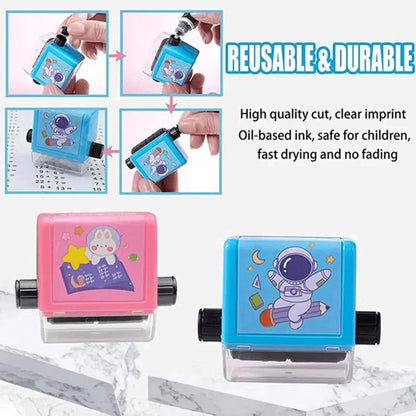 Math Roller Stamp Addition Subtraction Multiplication Division Practice Digital Mathematical Operation Stamp Teaching Supplies ALPENZO