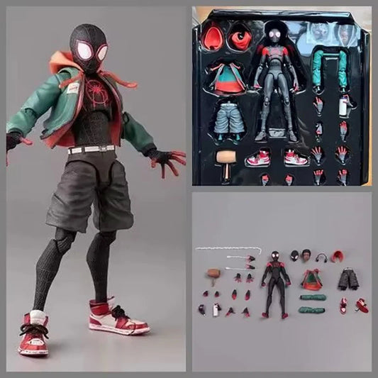 Marvel's Spider-Man Event Model Spider-Man Miles · SV · SHF· Morales Penny · Parker Anime Character Statue Toy ALPENZO