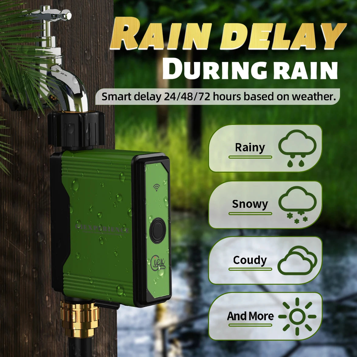 ZIGBEE WIFI Garden Watering Timer Smart Sprinkler Drip Irrigation System Built-in Water Flow Recorder Controller TUYA - ALPENZO