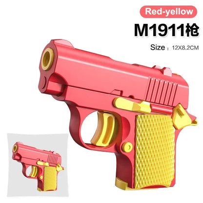 Mini 3D Gravity Printing 1911 Children'S Toy Guns Model Fidget Toy for Kids Adults Stress Relief Toy Children Decompression Gift ALPENZO