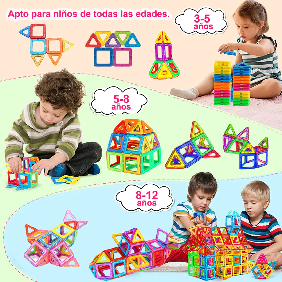 Magnetic Building Blocks Big Size and Mini Size DIY Magnets Toys for Kids Designer Construction Set Gifts for Children Toys ALPENZO